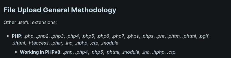 Potential PHP script extensions